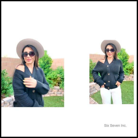 Chunky Knit Cardigan Open Front Long Sleeve Loose Fit Cable Knit Sweater - Picture 7 of 7